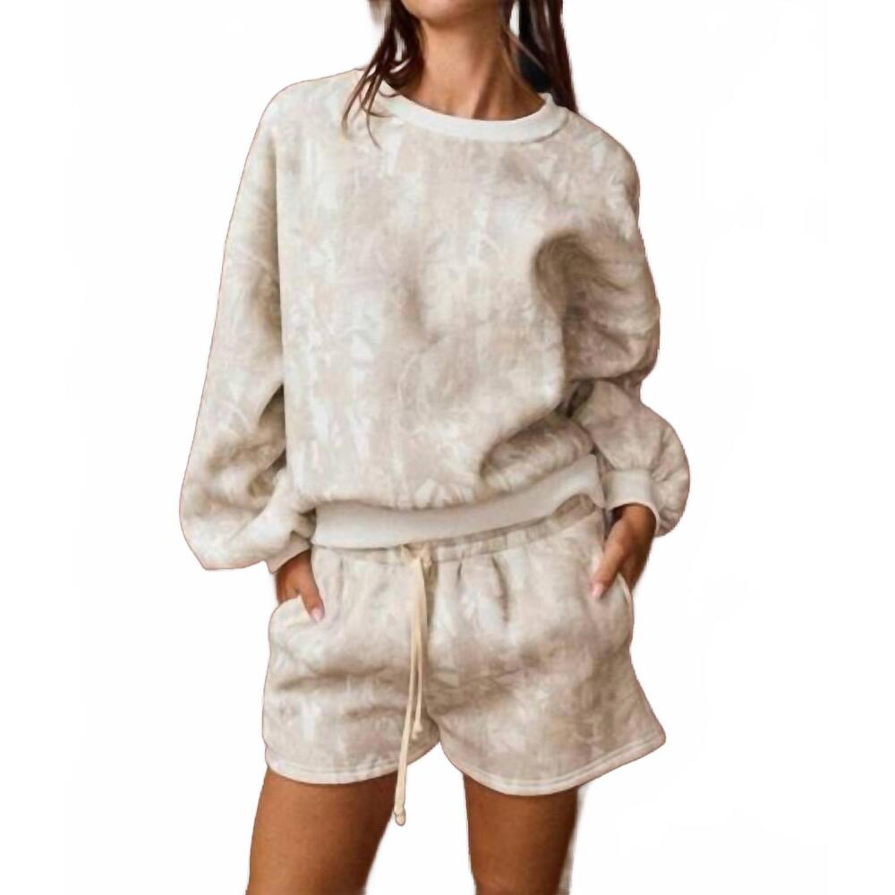 NEW PAPERMOON woodland camo crewneck set in mocha